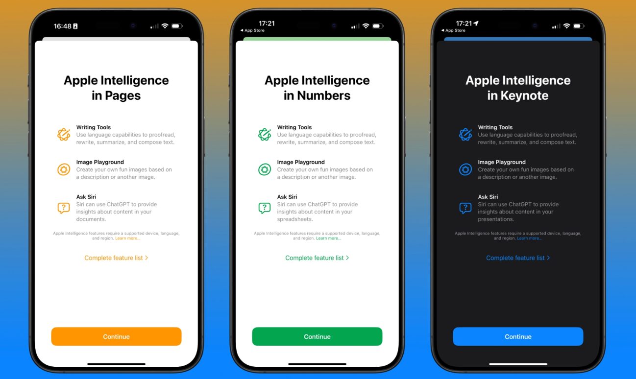 Apple IntelligenceがPages、Numbers、Keynoteに登場：iWorkがAIで大幅進化