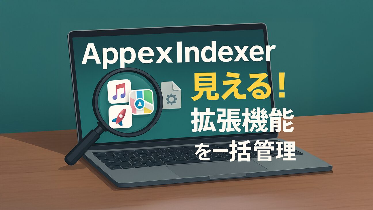 macOSアプリ拡張を管理する新ツール：AppexIndexerの紹介