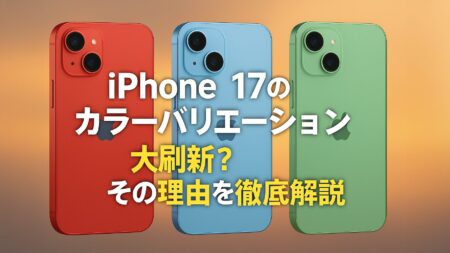 iPhone 17の新色は大きな変化があるかも？その理由とは