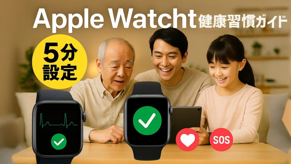 Apple Watchで始める健康習慣促進の完全ガイド:年齢を問わず簡単に始められる設定法も