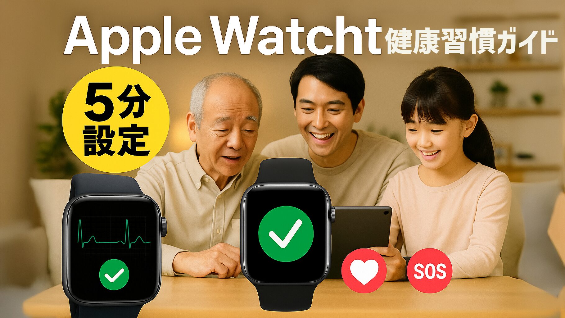 Apple Watchで始める健康習慣促進の完全ガイド:年齢を問わず簡単に始められる設定法も
