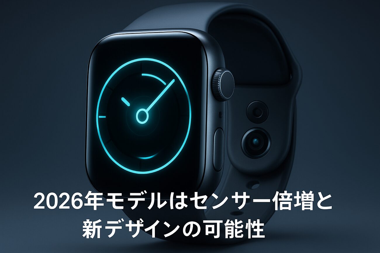 Apple Watch、2026年に大幅刷新か──センサー倍増と新デザインの予兆