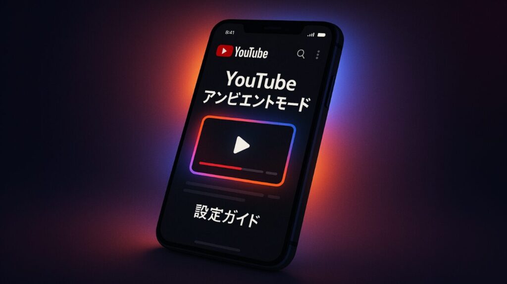 YouTubeのアンビエントモード完全ガイド – iOS版の設定方法と魅力的な視聴体験