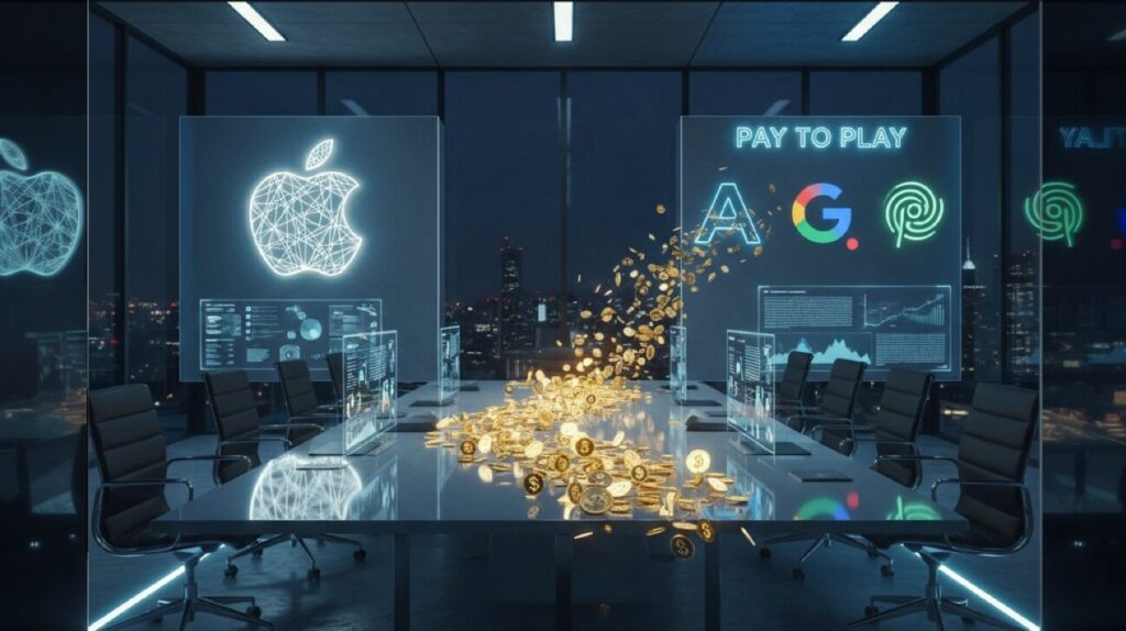 Appleの「Pay to Play」AI戦略：シンプルな3つの言葉がもたらす勝利への道筋