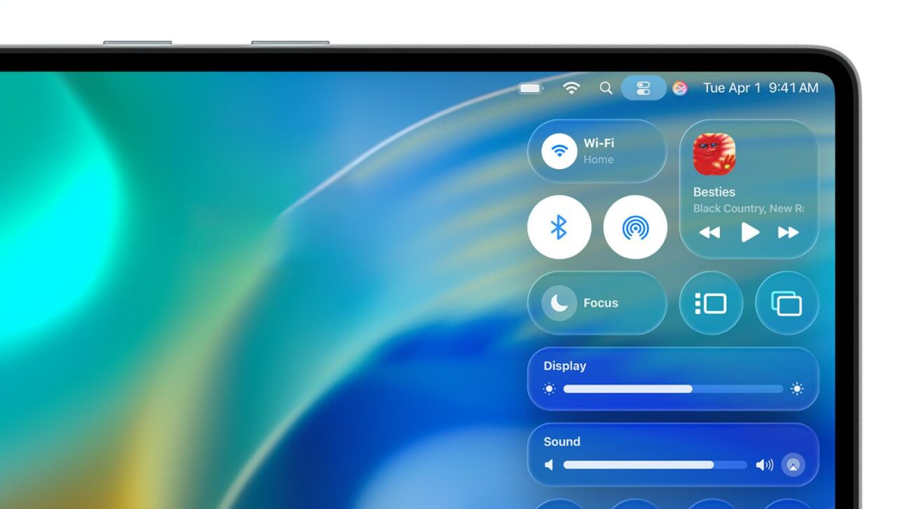 macOS Tahoe のコントロールセンター大幅アップグレード iPhone/iPadから着想を得た新機能が満載