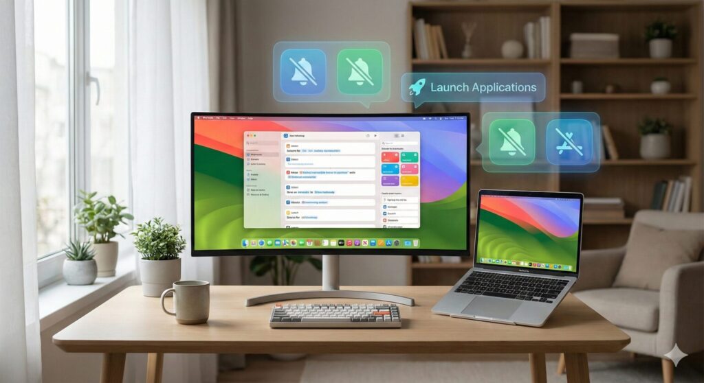 【Zoomの焦りが消滅】会議準備が0秒になった日。私のMacが勝手に環境を整えてくれる話
