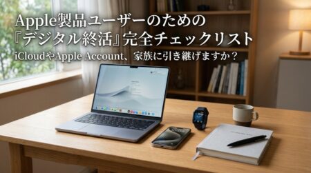 Apple製品ユーザーのための「デジタル終活」完全チェックリスト – iCloud・Apple Account・Apple Payは、家族に引き継げますか？