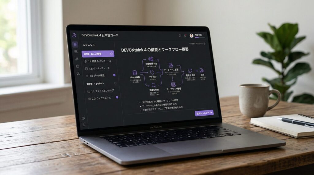 DEVONthink 4 を日本語で学ぶ — 図解つきインタラクティブコース（Part 1 無料公開）