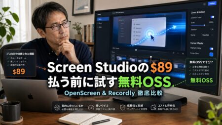 Screen Studioの$89に悩んでるMacユーザーへ、無料OSSで”あの動き”を再現できる時代が来てた