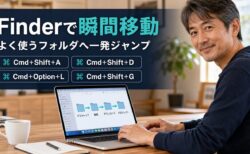【Mac Tips】Finderでよく使うフォルダに一瞬で移動する。知っておきたいショートカット4選
