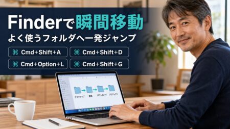 【Mac Tips】Finderでよく使うフォルダに一瞬で移動する。知っておきたいショートカット4選