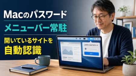 【Mac Tips】Macのパスワードアプリをメニューバーに常駐させる。今開いているサイトを自動認識する地味にすごい機能