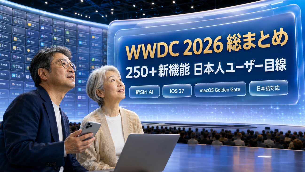 【WWDC 2026 決定版】250以上の新機能を日本人フリーク目線で総まとめ。日本語対応の隠れ機能も